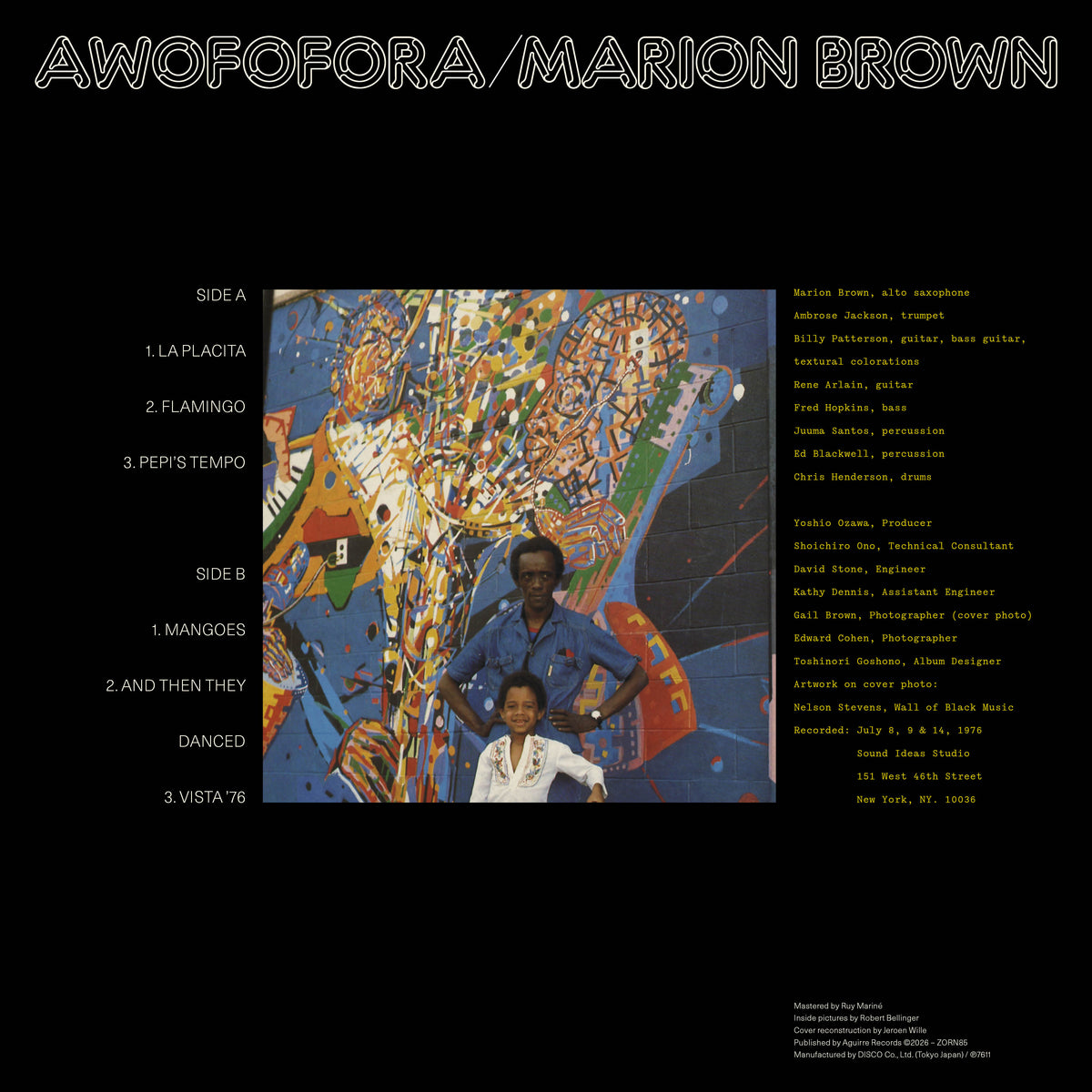 Marion Brown – Awofofora LP – Aguirre Records
