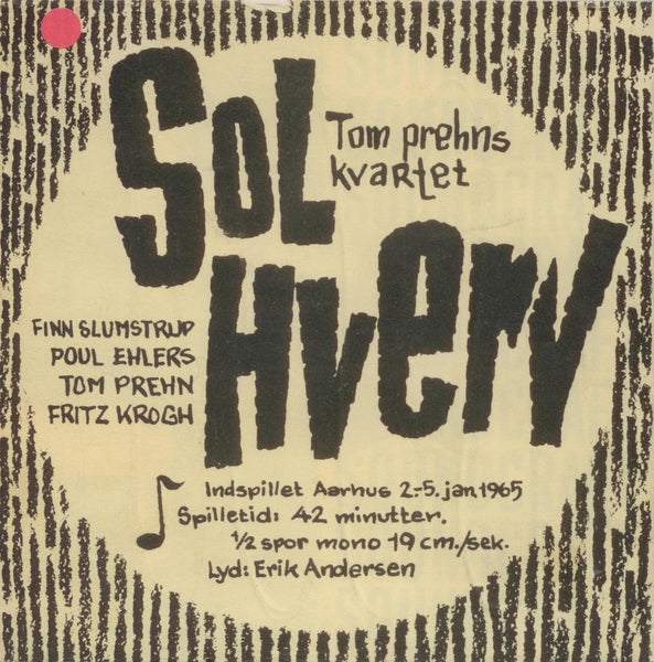 Tom Prehns Kvartet - Solhverv LP
