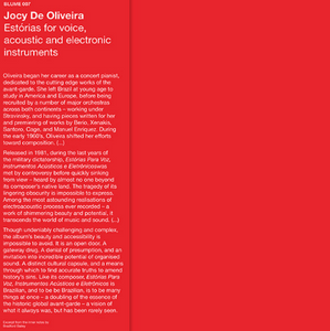 Jocy De Oliveira - Estórias Para Voz, Instrumentos Acústicos e Eletrônicos LP