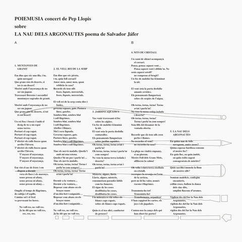 Pep Llopis - Poiemusia La Nau Dels Argonauts LP