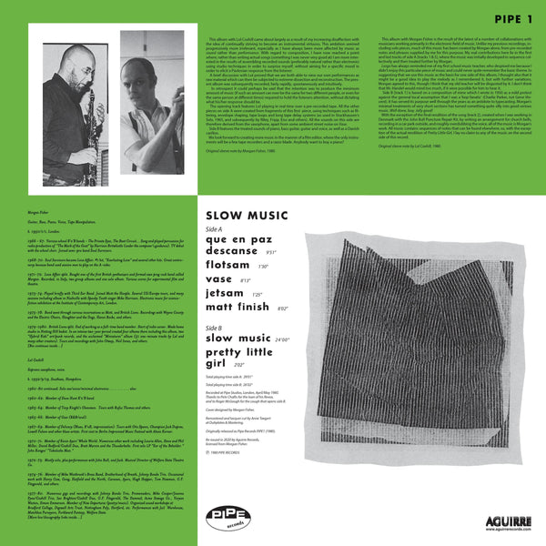 Lol Coxhill / Morgan Fisher - Slow Music LP